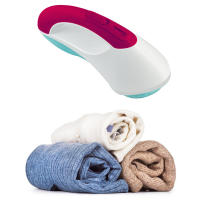 Recortador de bolas de pelo de ropa recargable por USB, Afeitadora eléctrica de tela, removedor de pelusa de suéter, azul claro - details 3