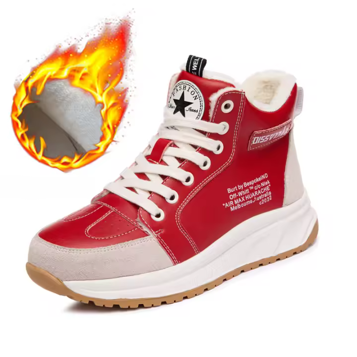 Nuevos zapatos de plataforma versátiles de otoño e invierno, zapatos de algodón para mujer - 1