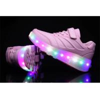 Zapatillas luminosas de dos ruedas con carga USB 2025, zapatos de patín con luz Led para niños, zapatillas de deporte para niños - details 23