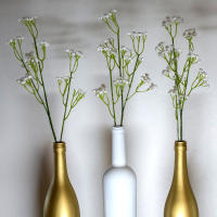 90 cabezas 52cm flores artificiales blancas boda DIY ramo decoración arreglo plástico bebés aliento flor falsa decoración del hogar - details 26