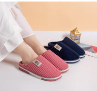 Nuevas zapatillas de algodón para mujer, gruesas, antideslizantes, para el hogar, interior, cálidas, de felpa, para parejas, de pelo, para otoño e invierno, de algodón, para hombre. - details 1