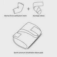 2Pcs Sports Compression Elbow Support Brace Adjustable Training Elbow Wrap Arm Band for Golfer, Bursitis, Tendonitis, Joint Pain - details 17