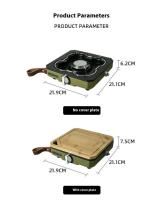 Burk Bubic mesa de comedor al aire libre gas portátil propano butano 3200W camping picnic estufa de té, estufa TA - details 18