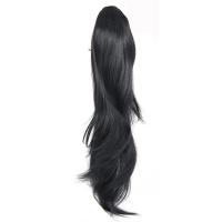 Peluca de cola de caballo con cordón en capas, extensión de cola de caballo con Clip, cola de caballo larga ondulada y recta, postizo de cola de poni Natural falso para fiesta - details 9