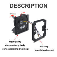 Apliques de pared LED, paquete de 2, 6W, lámpara de pared moderna para interiores y exteriores IP65, luces de montaje en pared arriba y abajo para sala de estar, pasillo y dormitorio - details 3