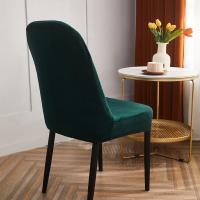 Fundas de felpa para sillas de comedor con respaldo curvo, fundas elásticas para sillas modernas, Protector de sillas para el hogar y la cocina - details 5