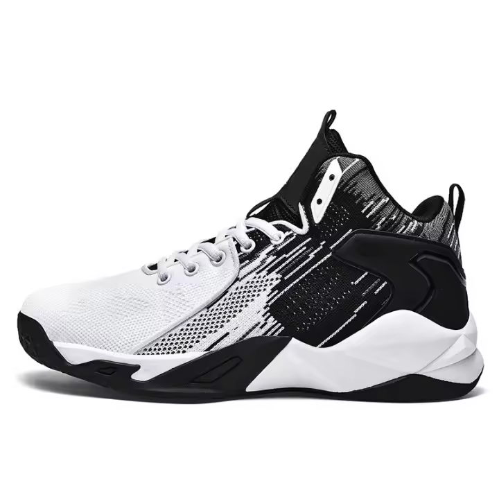 Zapatillas de Baloncesto Transpirables Pisa Fuerte, Cojín Antideslizante para Entrenamiento Deportivo al Aire Libre Talla Grande 47 - 1