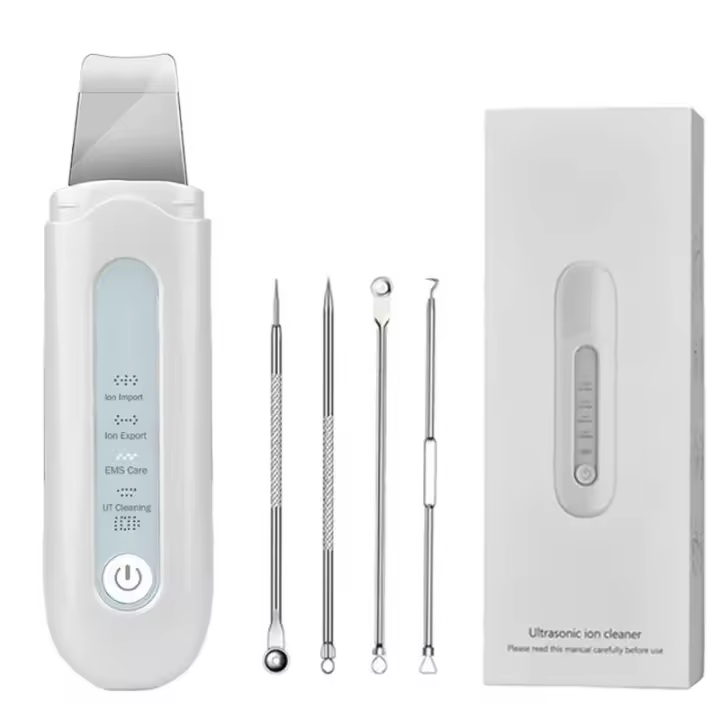 Espátula para depurador de piel facial, herramienta para eliminar puntos negros, raspador de poros de la piel para cara, extractor profesional de comedones con 4 modos, kit de acné de acero inoxidable y reutilizable - 1