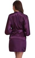 Bata de satén para mujer, lencería íntima, ropa de dormir sedosa, regalo de boda nupcial, bata de baño tipo kimono informal, camisón Sexy - details 16