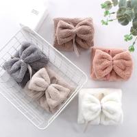 Toallas de Mano de Veludo de Coral Secado Rápido Absorbentes Suaves para Cocina y Baño - details 1