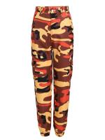 Pantalones de tiro medio para mujer, pantalones Cargo holgados de camuflaje para primavera y otoño, pantalones bombachos cómodos - details 16