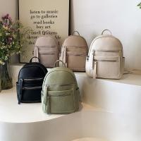 Nueva mochila para mujer 2025 mochila pequeña para mujer de color sólido bolso de viaje personalizado de moda versión coreana para mujer - details 5