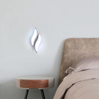 Goeco Apliques de Pared de Estilo Nórdico Creativo, 20W Lámparas de Pared Moderna de 6000K Blanca Fría para Interior, Luz de Brillo Bueno para Iluminación Interior de Sala de estar, Espejo, Pasillo, Escarela, Luz Nocturna, 220V, Blanco, 29*10*5CM - details 7
