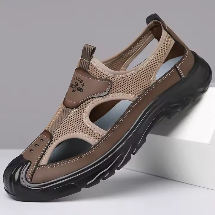Baotou Sandalias antideslizantes transpirables para hombre, zapatos deportivos de malla ligeros y cómodos para caminar al aire libre en verano - 1