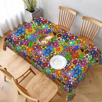 Mantel rectangular Hippie wer para fiesta, manteles impermeables para mesa de comedor, cocina, decoración del hogar - details 87