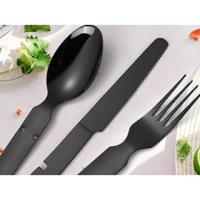 Black Flatware 4 in 1