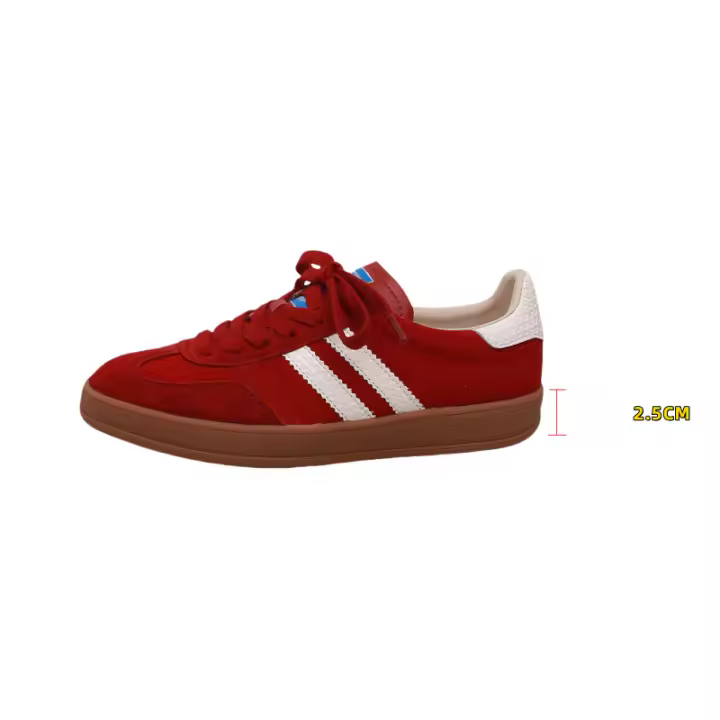 Nuevos zapatos de cuero de vaca rosa para deportes y ocio que aumentan la altura interior - 1