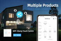 Tuya smart wifi switch 2gang, 16A Power Socket, panel de vidrio templado 153*82mm, funciona con Alexa/Google Home. - details 1