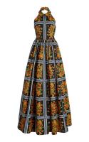 Vestido Bohème con Estilo Verano 2025 Moda de Mujer con Distintivo Colgante de Cuello y Falda Larga de Línea A Descubierta - details 3