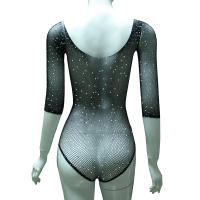 Body de peluche Sexy para mujer, lencería erótica de cuero con cuello en V, corsés de vendaje cruzado de talla grande, disfraces Porno, ropa interior sin espalda - details 9