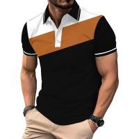 Polo de Manga Corta de Verano Camiseta Casual de Golf para Hombres 100% Poliéster Tendencia de Moda - details 4