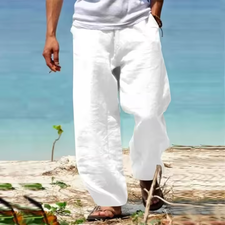 Pantalones informales para hombre, pantalones de chándal de alta calidad, transpirables para el verano, ropa deportiva para correr. - 1