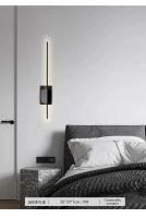 Lámpara de pared larga LED nórdica moderna y minimalista, Lámpara decorativa de pared de fondo de sofá de sala de estar, lámpara de mesita de noche de dormitorio - details 2