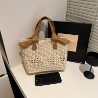 Bolso de Playa de Paja Tejida Ligero y Duradero Gran Capacidad para Vacaciones, Picnics, Uso Diario - details 0