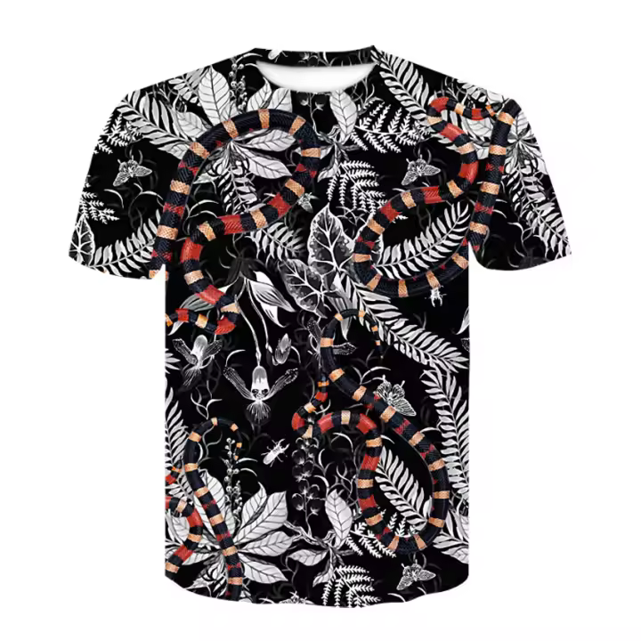 2025 camiseta 3d para hombre, manga corta, manga larga, ropa de moda, ropa de color - 1