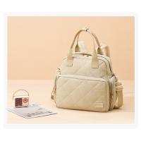 Nueva mochila antisalpicaduras multifuncional de moda de gran capacidad, bolso de maternidad, bolso, mochila de color sólido. - details 3