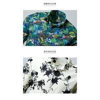 Camisa floral de entretenimiento de moda casual para hombre Camisa de algodón de manga larga - details 16
