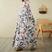 Vestido Vintage de Algodón de Manga Larga Talla Grande, Elegante y Suelto para Mujeres - details 77