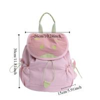Mochila con cordón para exteriores de Color dopamina, mochila de nailon impermeable para viaje, bolsa para libros, bolso de hombro para senderismo de gran capacidad - details 1