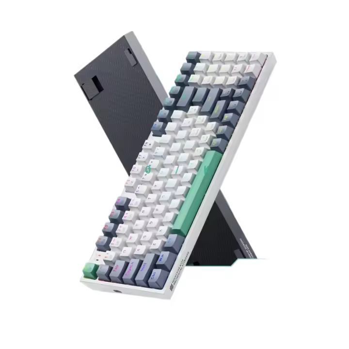 Teclado mecánico K500 para juegos, teclado con cable intercambiable en caliente, 94 teclas, luz RGB, Mac, Windows - 1