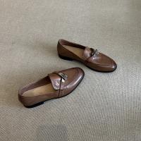 Zapatos de Cuero Genuino Antiguos con Hebilla de Bloqueo Paso Perezoso en Cien, Estilo Boat y Mocasines - details 3