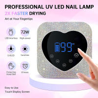 Lámpara Led UV profesional recargable con elementos de diamantes, secado de Gel para esmalte de uñas, herramientas de manicura - details 2