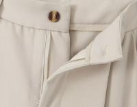Conjunto de Dos Piezas para Mujer OUWU Chaleco Corto con Lazo y Pantalones Rectos de Cintura Alta con Cremallera Moda Urbana Chic - details 19