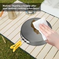Aleación de aluminio de tamaño mediano antiadherente con mango plegable, muy adecuado para acampar al aire libre, tamaño pequeño, fácil de transportar, acampar - details 3