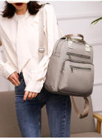 Mochila informal para mujer, bolso de gran capacidad, bolso de hombro negro Oxford impermeable. - details 7