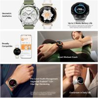 Caliente HUAWEI Watch GT 4 B19F 46mm Bluetooth Smartwatch 1.43 "Pantalla AMOLED Correa de fluoroelastómero - Negro - details 3