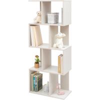 Estantería decorativa/estantes flotantes/Estantería de madera/Estantería con 4 estantes, oficina,modular, sala de estar, biblioteca - Display Shelf SRK-W3 - Marrón ceniza - details 65