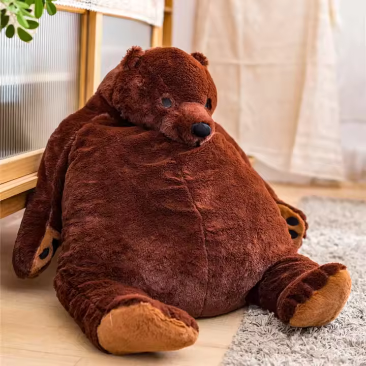 Simulación Gigante de 60 cm, Juguete Animal de Peluche de Relleno, muñeca Gigante, Oso de Peluche para decoración del hogar - 1