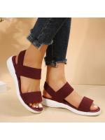 Sandalias de Punta de Tela Elástica para Mujer Zapatos Ligeros para Caminar, Comodidad de Talla Grande para el Verano - details 7