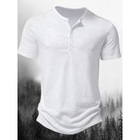 Nueva camiseta de manga corta con cuello para hombre, camiseta informal de gran tamaño a la moda de talla europea para hombre - details 1