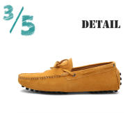 Zapatos planos de cuero de ante de vaca para hombre, mocasines informales de alta calidad, para conducir, novedad - details 2