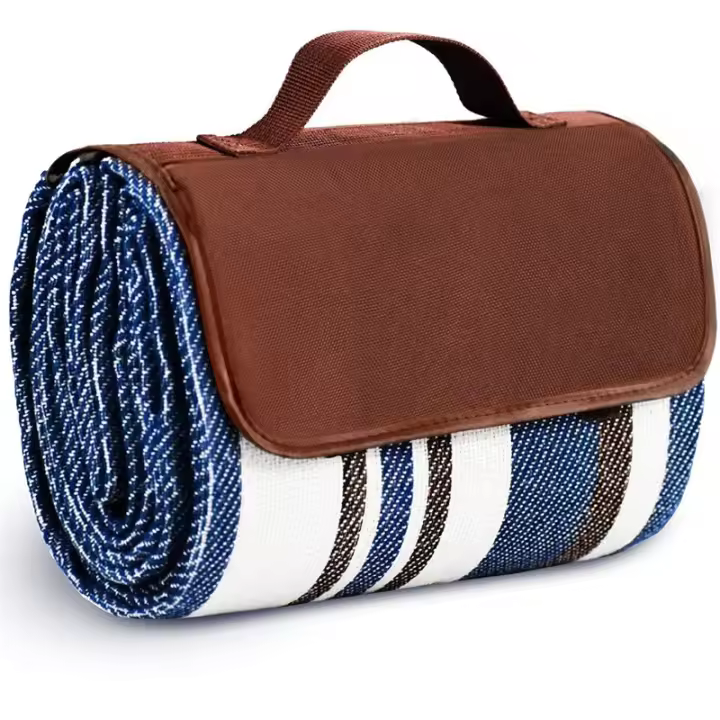 Manta de picnic impermeable extra grande, manta de playa de viaje de 3 capas con esterilla, esterilla de camping al aire libre - 1