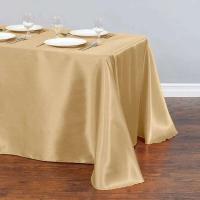Mantel de boda de 145x275, tela de satén Rectangular, cubierta superpuesta negra, mantel de champán, fiesta, cena, banquete, rati - details 4