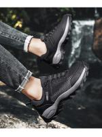 Zapatillas de deporte para hombre, zapatos de senderismo, botas de montaña al aire libre, fondo grueso, zapatos de Trekking con cordones, moda - details 9