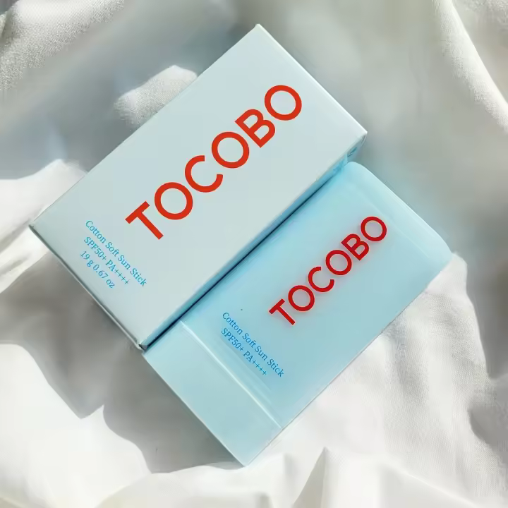 Tocobo Algodón Suave Sol Stick SPF 50+ Control de Aceite Hidratación Refrescante - 1