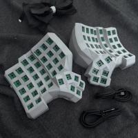 Dactyl Manuform Split Keyboard Kit Hotswap Cableado Modo Único con Plam Rest Custom 6x7 / 4x6 / 5x7 Vial de Teclado Mecánico Dividido Cable doble tipo C Teclado gris negro blanco Accesorios para juegos - details 7